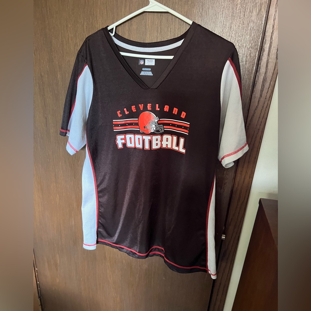 NFL Cleveland Football women jersey - brown White, and Red